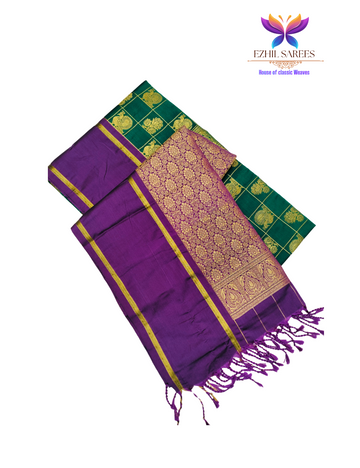 Luxury Semi Checked Soft Silk Saree