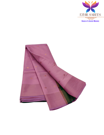 Pastel pink Metallic silk Butta cotton