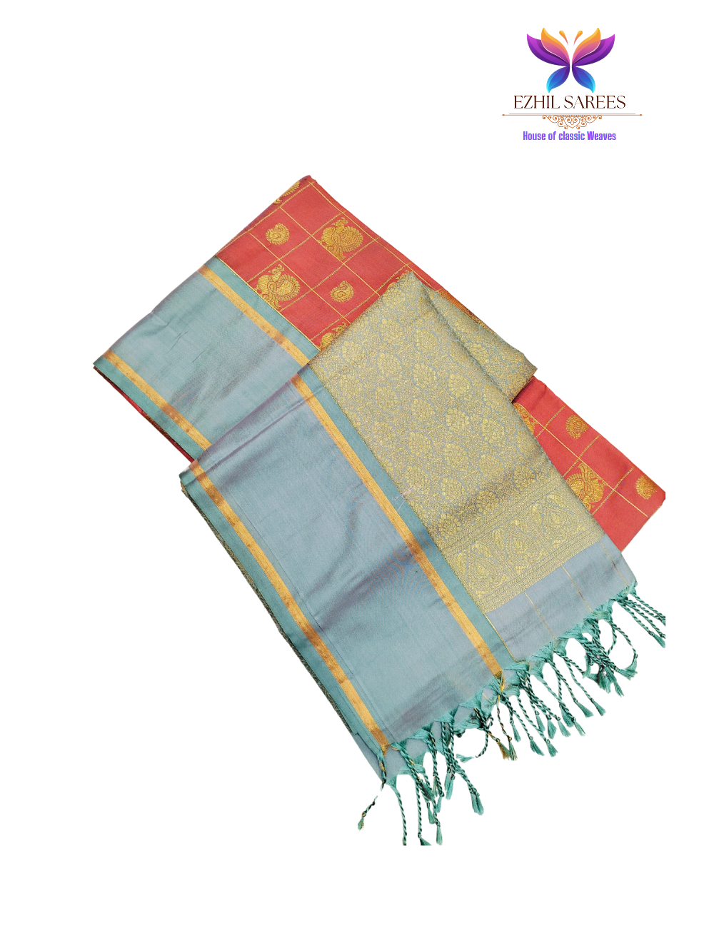 Luxury Semi Checked Soft Silk Saree