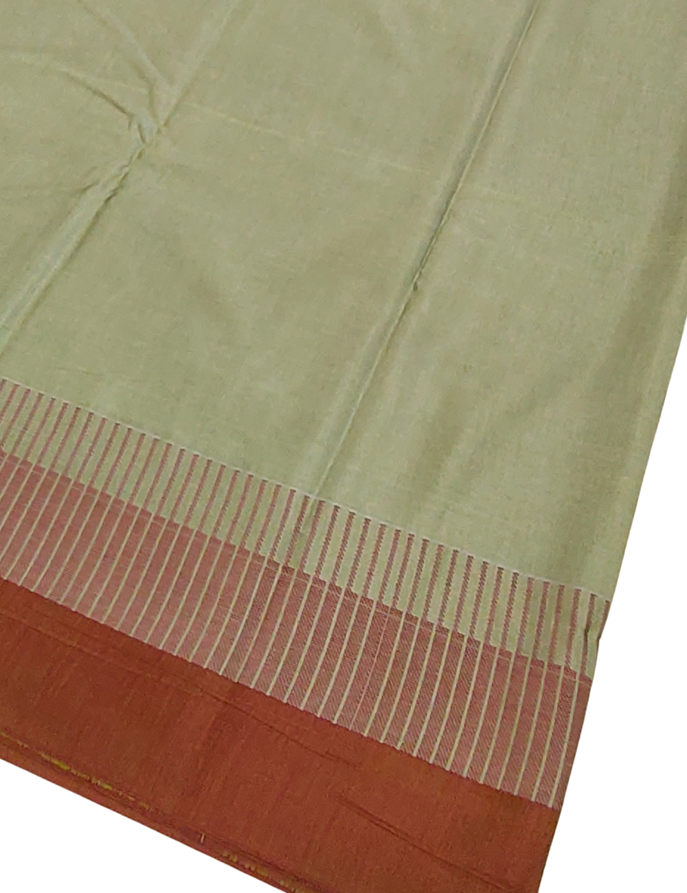 Circular Motifs Greenish Yellow Soft Silk Cotton