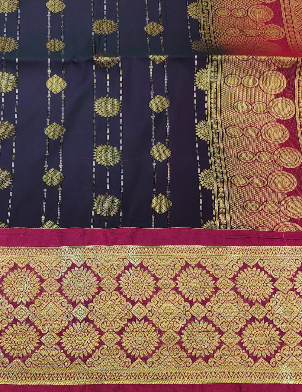 Dark blue Premium Soft Semi Silk