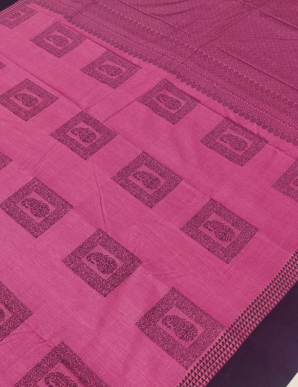Chill Pink Mango Design Soft Silk Cotton
