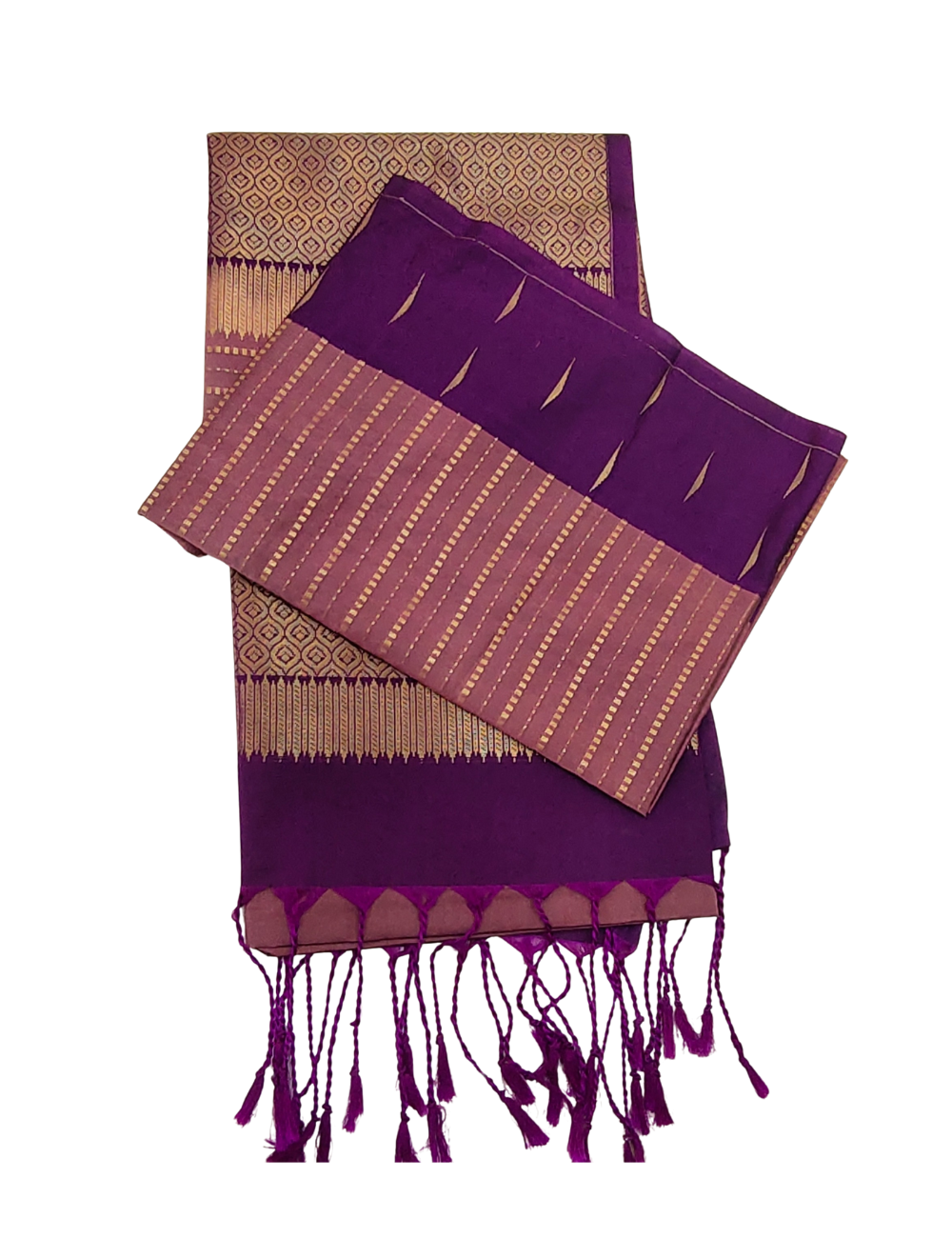 Golden Thread Motifs With Light Maroon Red Premium Soft Silk Saree