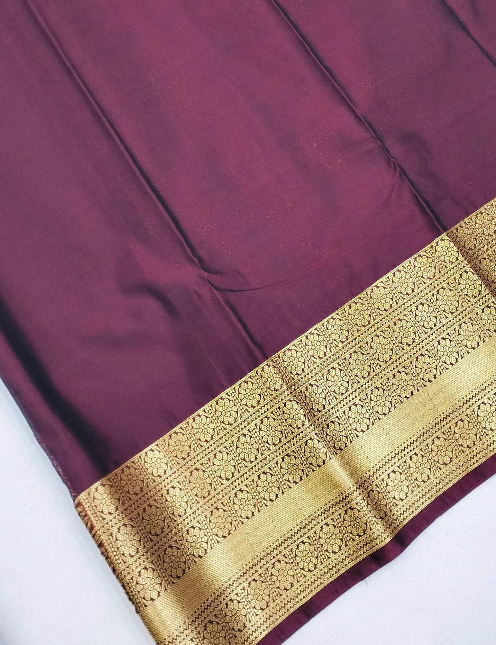 Mango Motifs Demin Blue Soft Silk Saree