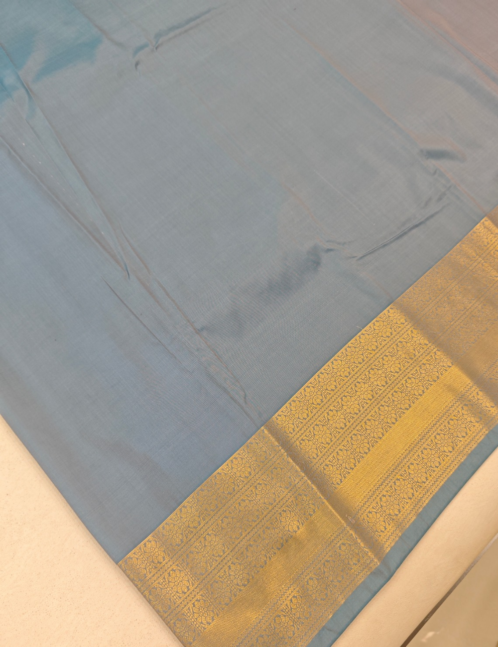 Mango Motifs Greyish pink  Soft Silk Saree