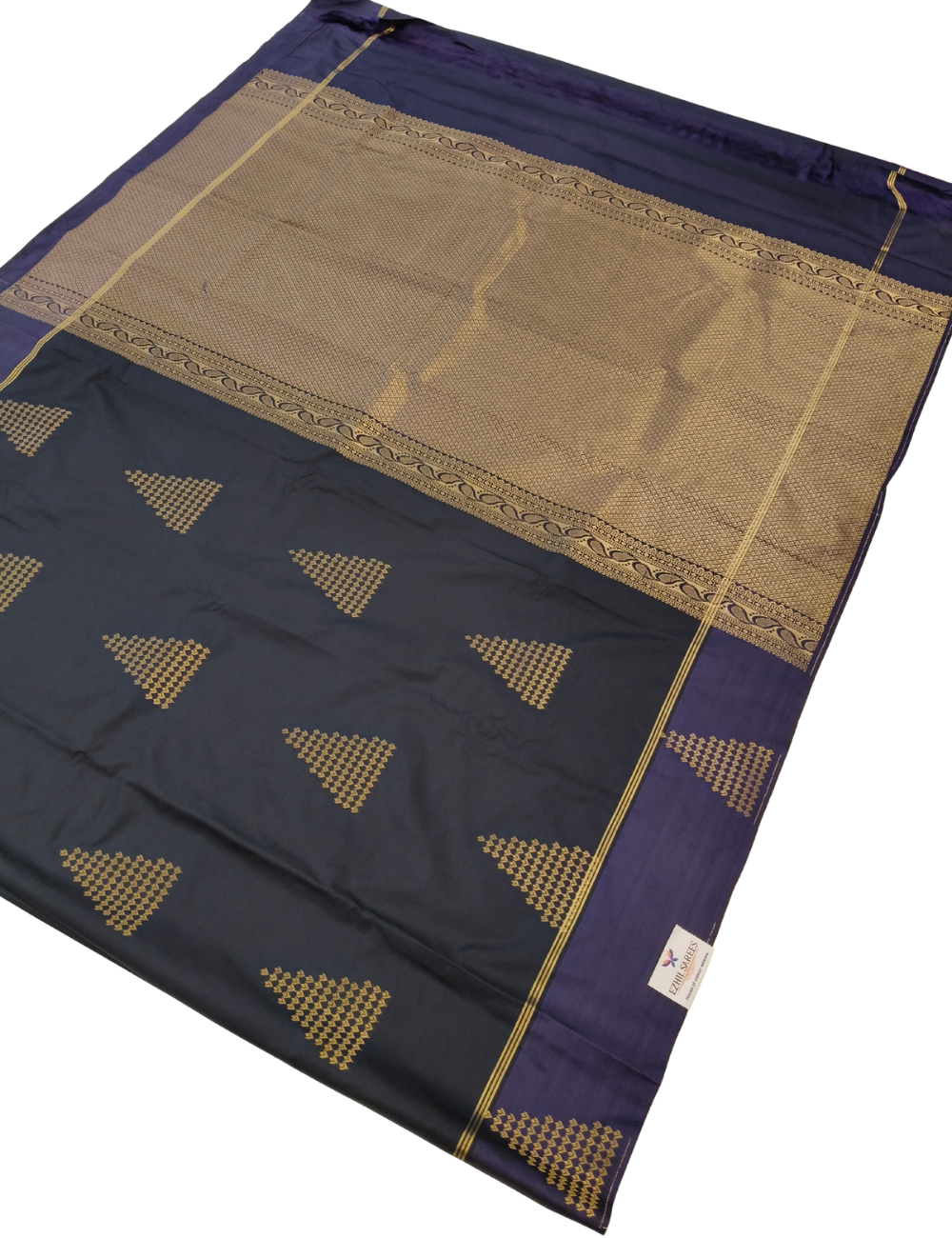Temple Design With Black colour Premium Soft Silk Saree