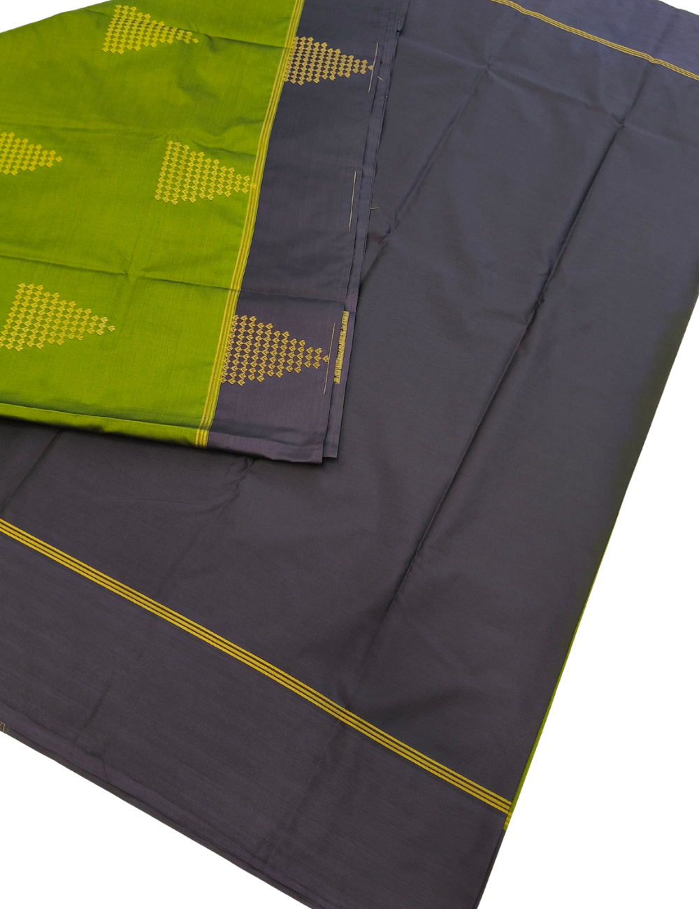 Temple Design With Greenish yellow Premium Soft Silk Saree