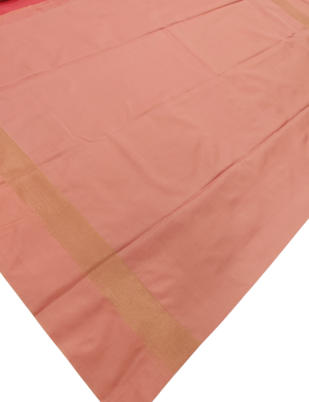 Strip with Flower Design Pastel Pink Soft Silk Saree