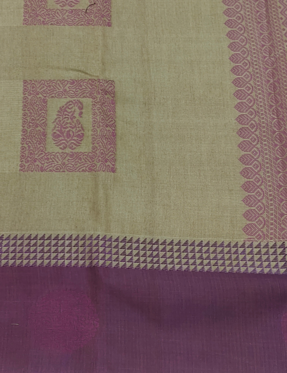 Greenish yellow Mango Design soft silk cotton