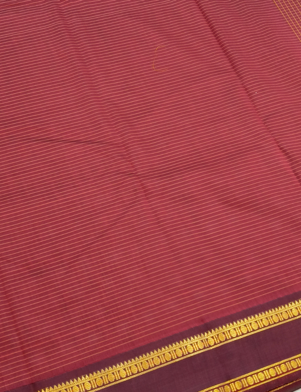 Checked Maroon Red Soft Cotton