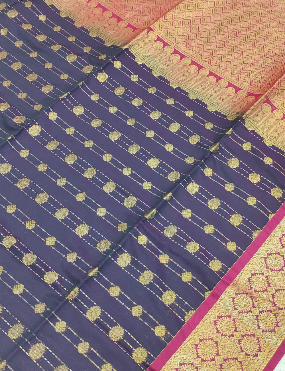 Dark blue Premium Soft Semi Silk